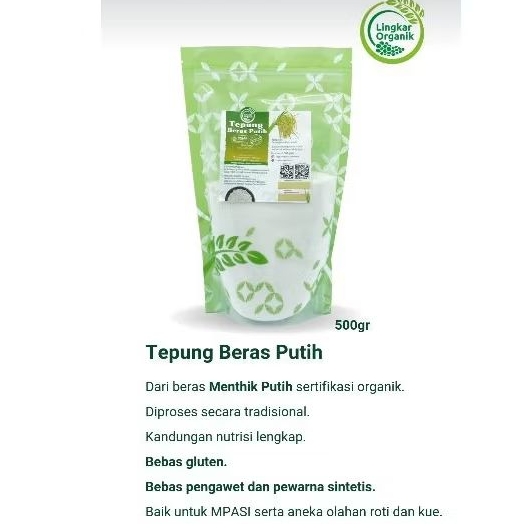 

tepung beras putih organik 500gr