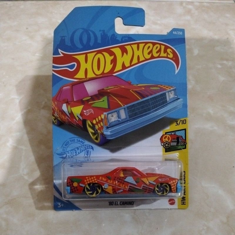 Hotwheels 80 El Camino Merah HW Art Cars
