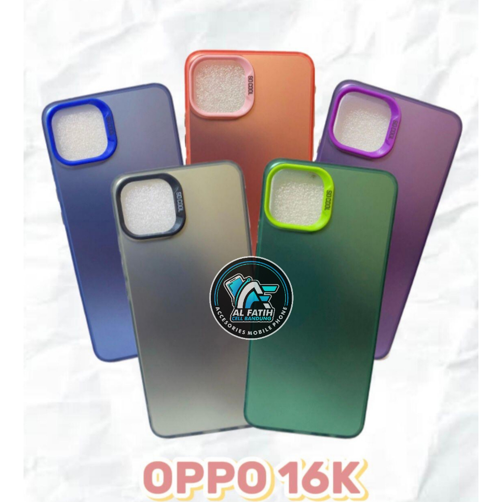 Softcase Case IMD Macaron Matte Oppo A16K A16E