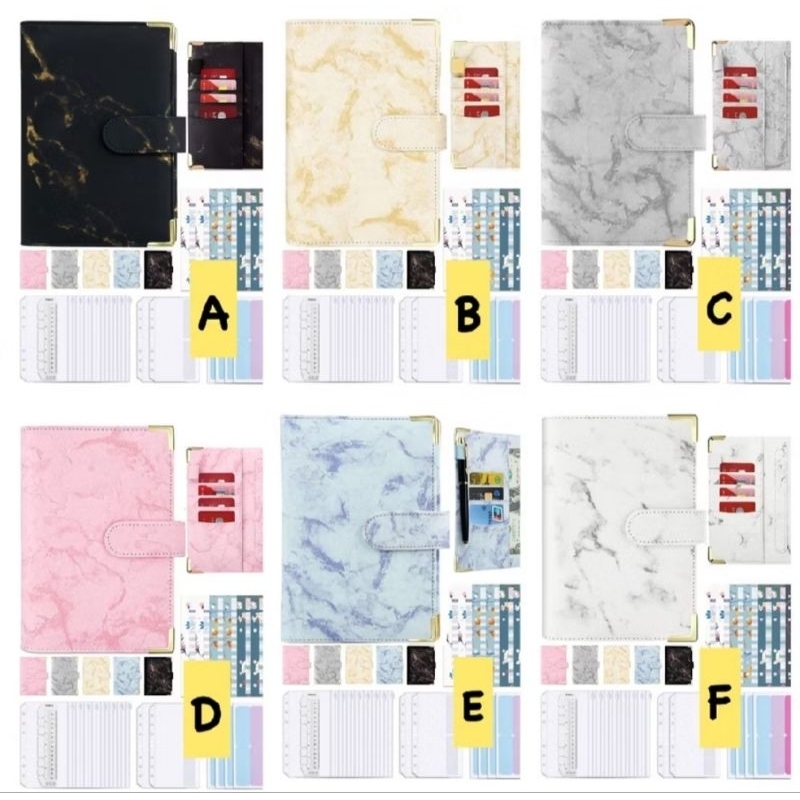 

BUDGETING BINDER A6 - BUDGETING PLANNER ISI 12 POUCH FREE STICKER DAN LABEL