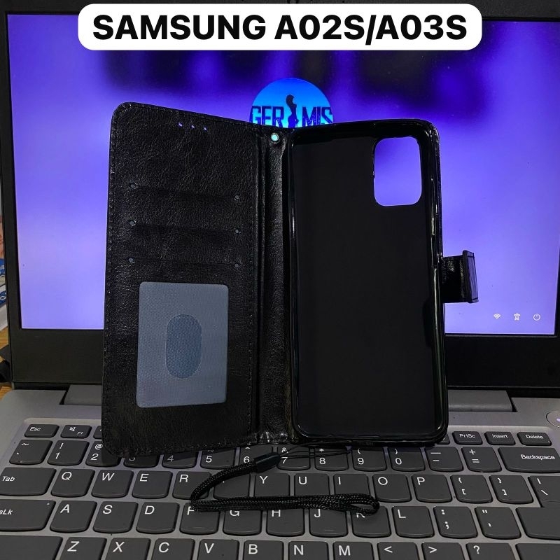 CASING KULIT DOMPET LIPAT SAMSUNG A02S / A03S