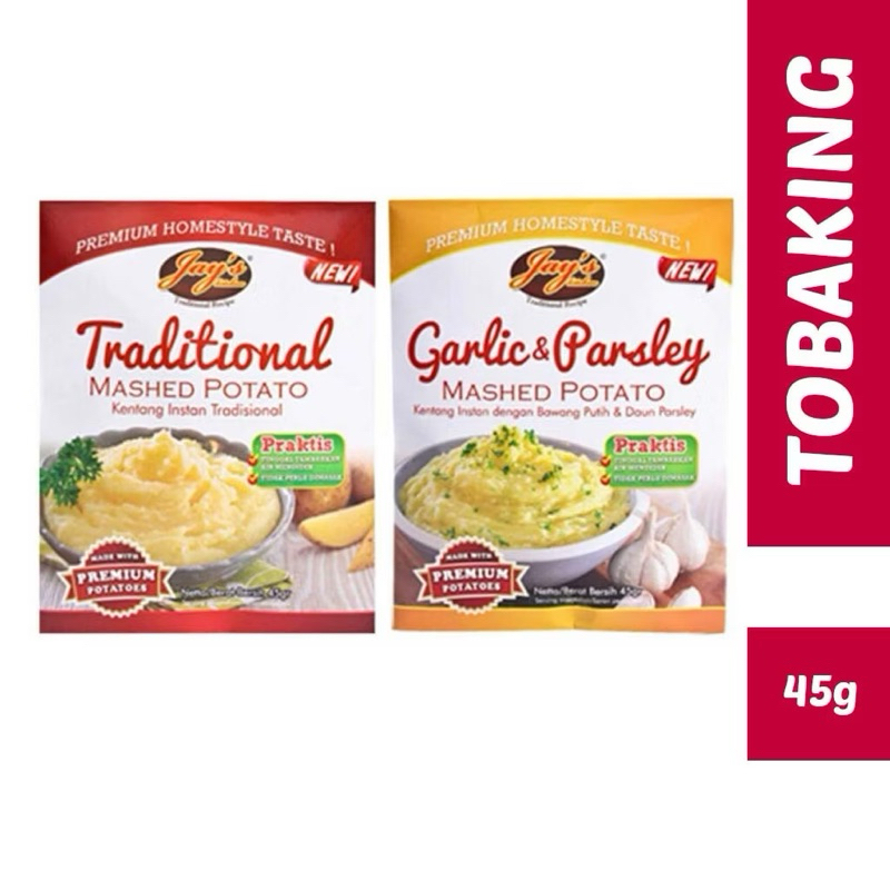 

JAYS MASHED POTATO TRADITIONAL GARLIC PARSLEY 45GR