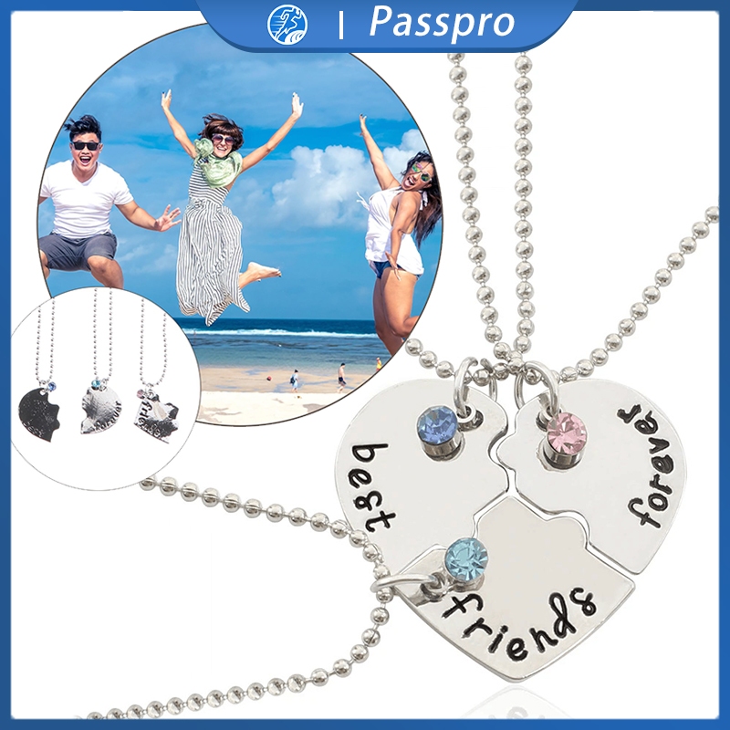 Kalung Persahabatan 3 Orang Magnet Kalung Best Friend Forever Fashion Teman Hadiah