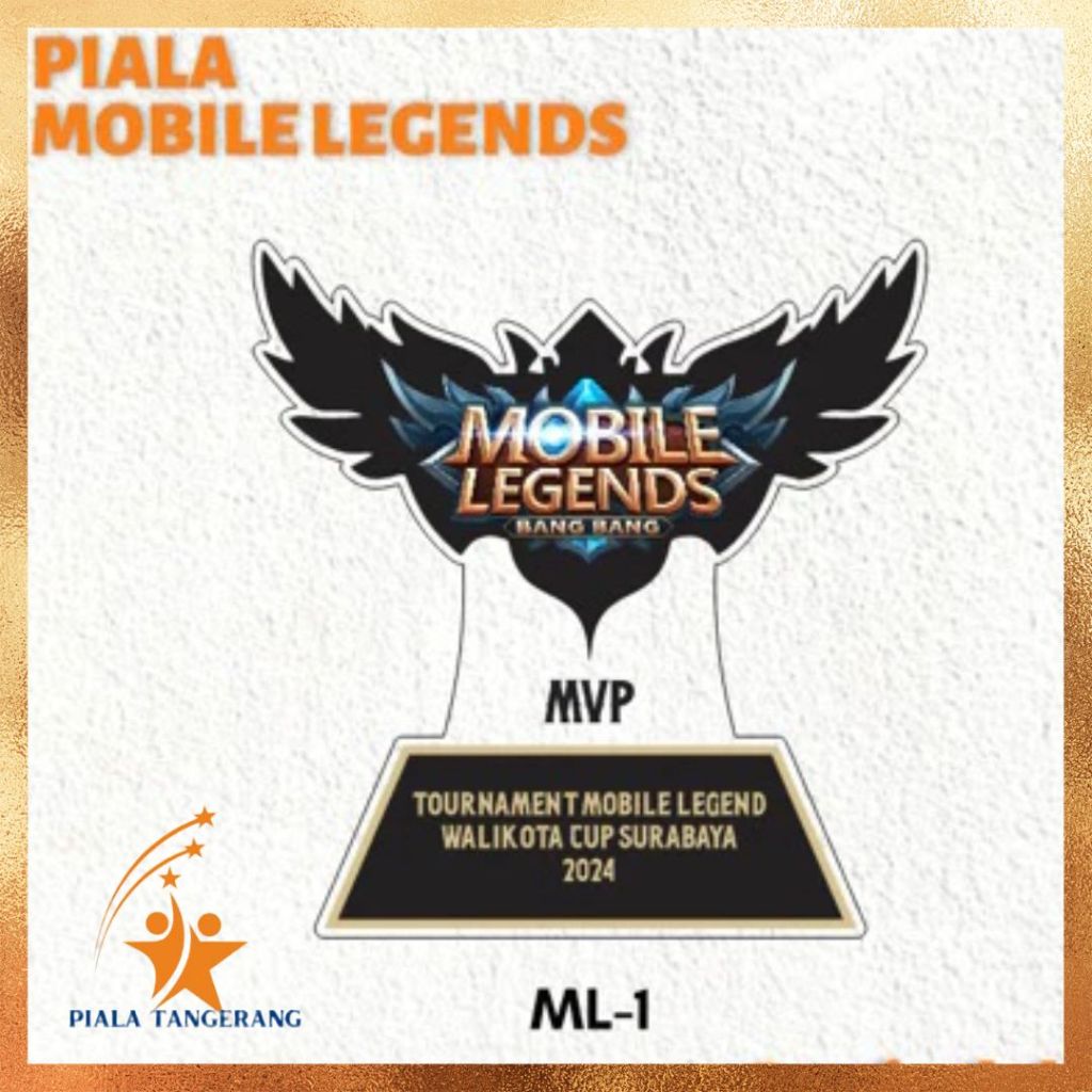Piala Mobile Legend Plakat Mobile Legend Akrilik Custom Plakat E sport