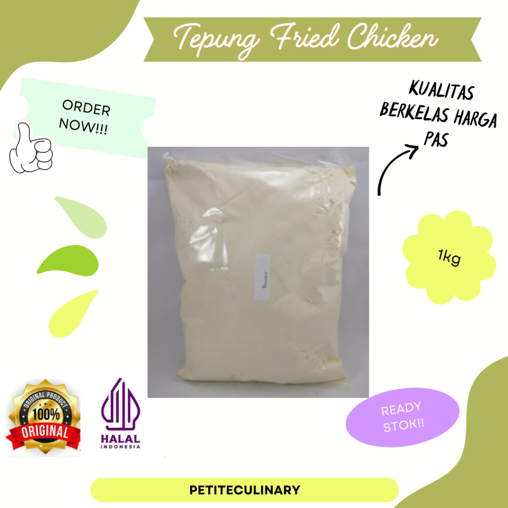 

TEPUNG FRIED CHICKEN AYAM GORENG KENTUCKY 1 KG - BREADER HALAL ENAK