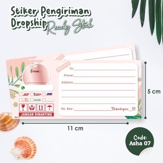 

STIKER LABEL PENGIRIMAN PAKET OLSHOP ASHA TERMURAH (PCS)