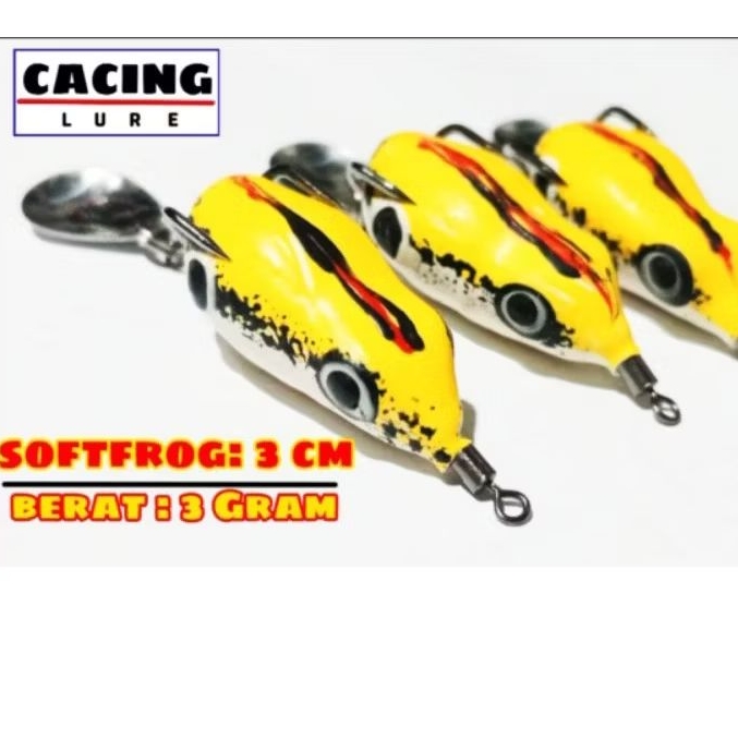 SOFTFROG 3cm/3gram Umpan ikan Gabus/umpan tiruan