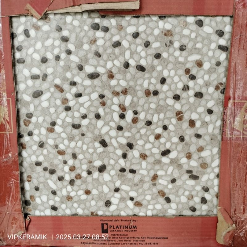 KERAMIK LANTAI KASAR ASIA TILE ORION GREY 40X40 KW1