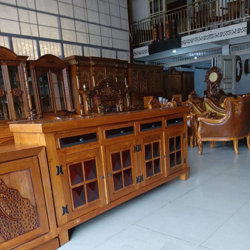 Bufet TV Jati Jepara Diamond 2 M