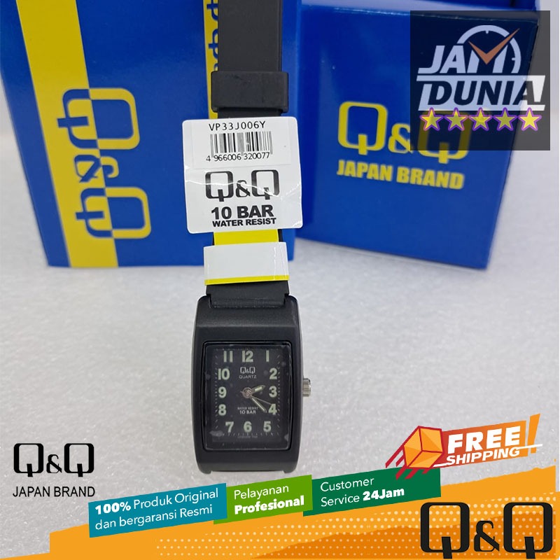 JAM TANGAN Q Q WANITA ORIGINAL NG RS JAM TANGAN QNQ VP33J JAM Q&Q VP33J 006Y JAM TANGAN QQ VP33J006Y