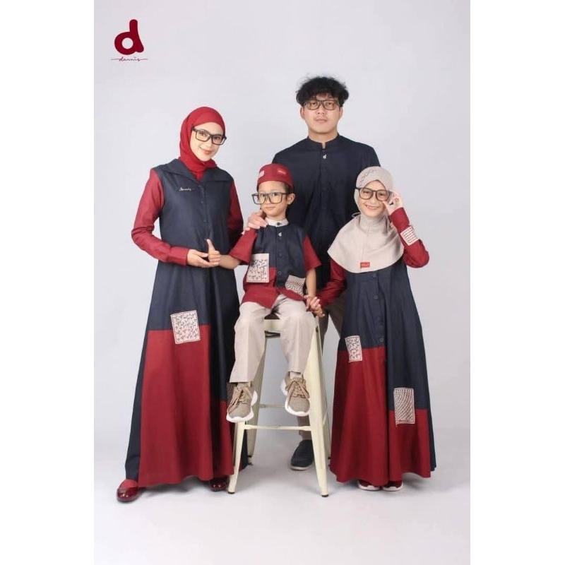 Sarimbit Lebaran 2025 Terbaru Dannis Earth Tone / Gamis Dewasa Terbaru Dannis d'Earth Tone