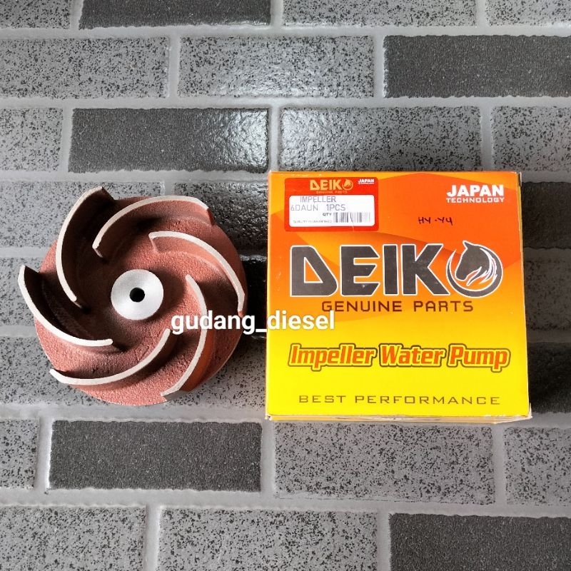 Impeller WP30 (AS 20mm)/Kipas Alkon 3 Inch Model Spi (6 daun) DEIKO