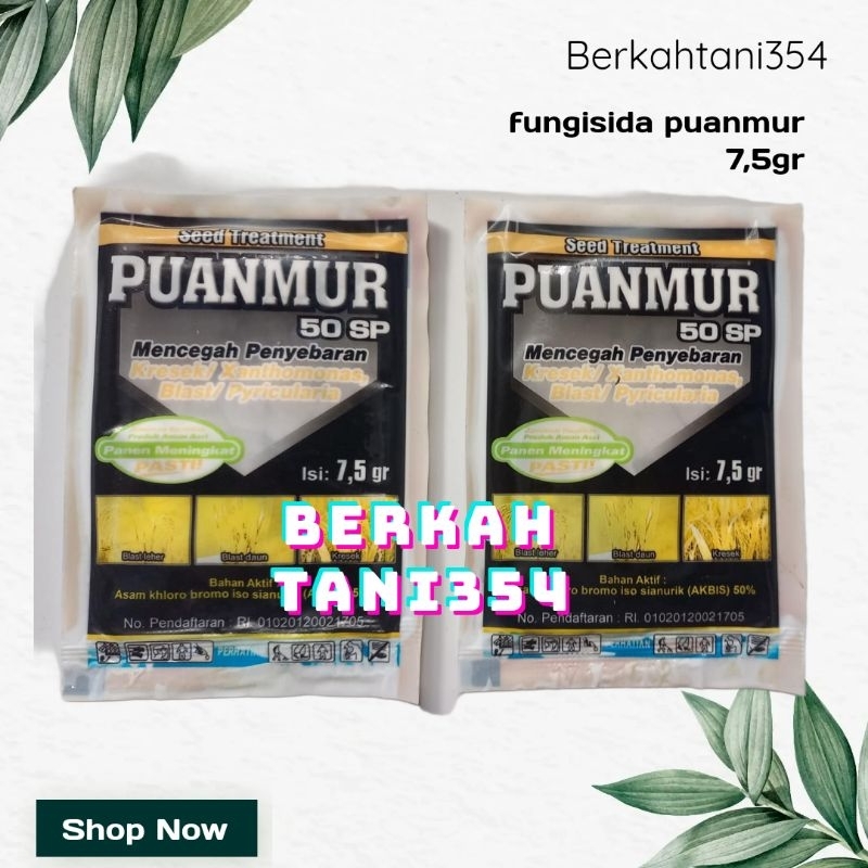 FUNGISIDA PUANMUR 50 SP 7,5GRAM FUNGISIDA Fungisida bacterisida puanmur 7,5gram