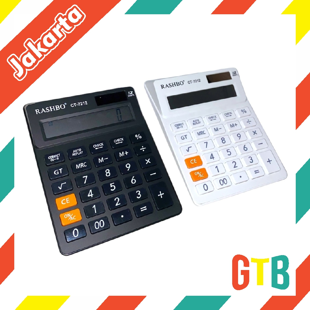 

❤️GTB❤️ Kalkulator ct-7212 12 digit check and correct calculator dagang R1101