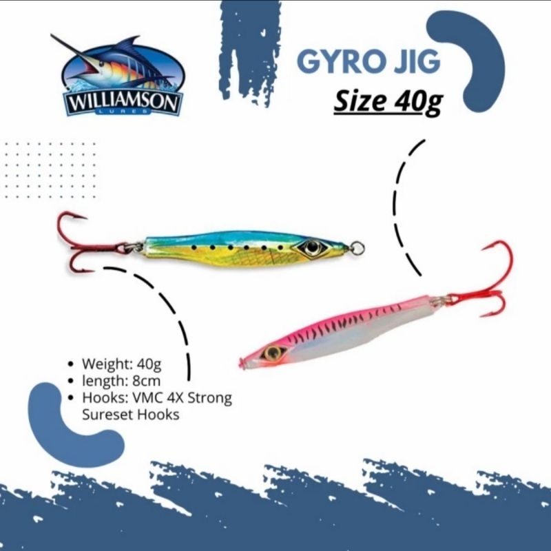 WILLIAMSON GYRO JIG 40G / METAL JIG