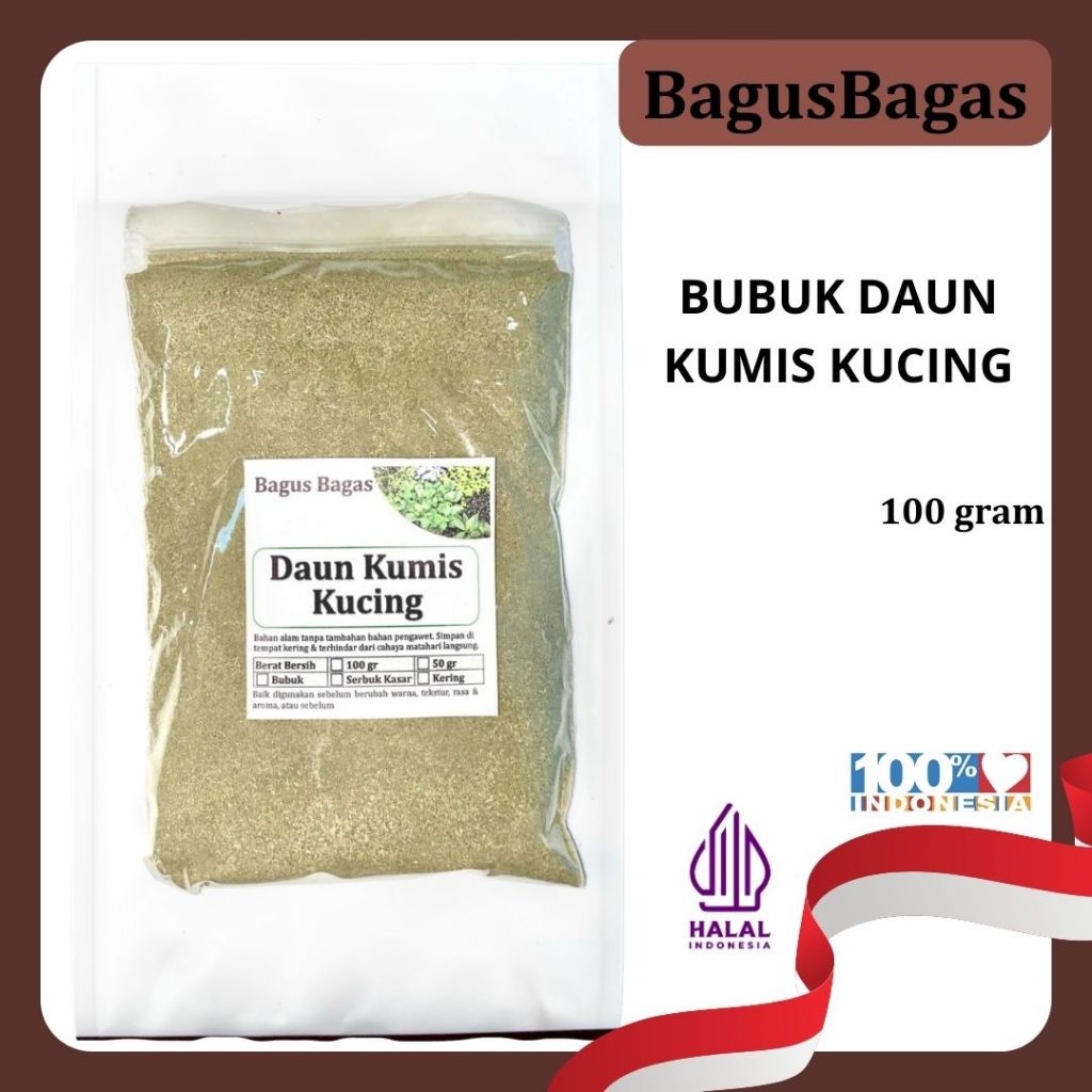 

Bubuk Daun Kumis Kucing 100gr – Herbal Ginjal, Peluruh Batu & Melancarkan Kencing