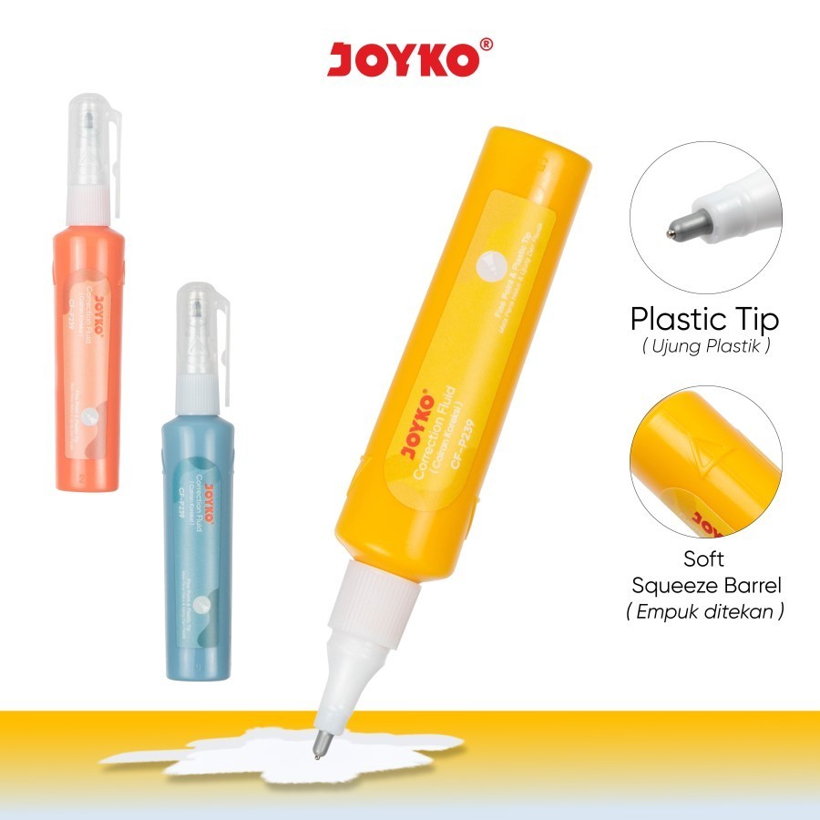 

[ 1 PC ] CORRECTION FLUID / CAIRAN KOREKSI / TIP EX CAIR JOYKO CF-P239