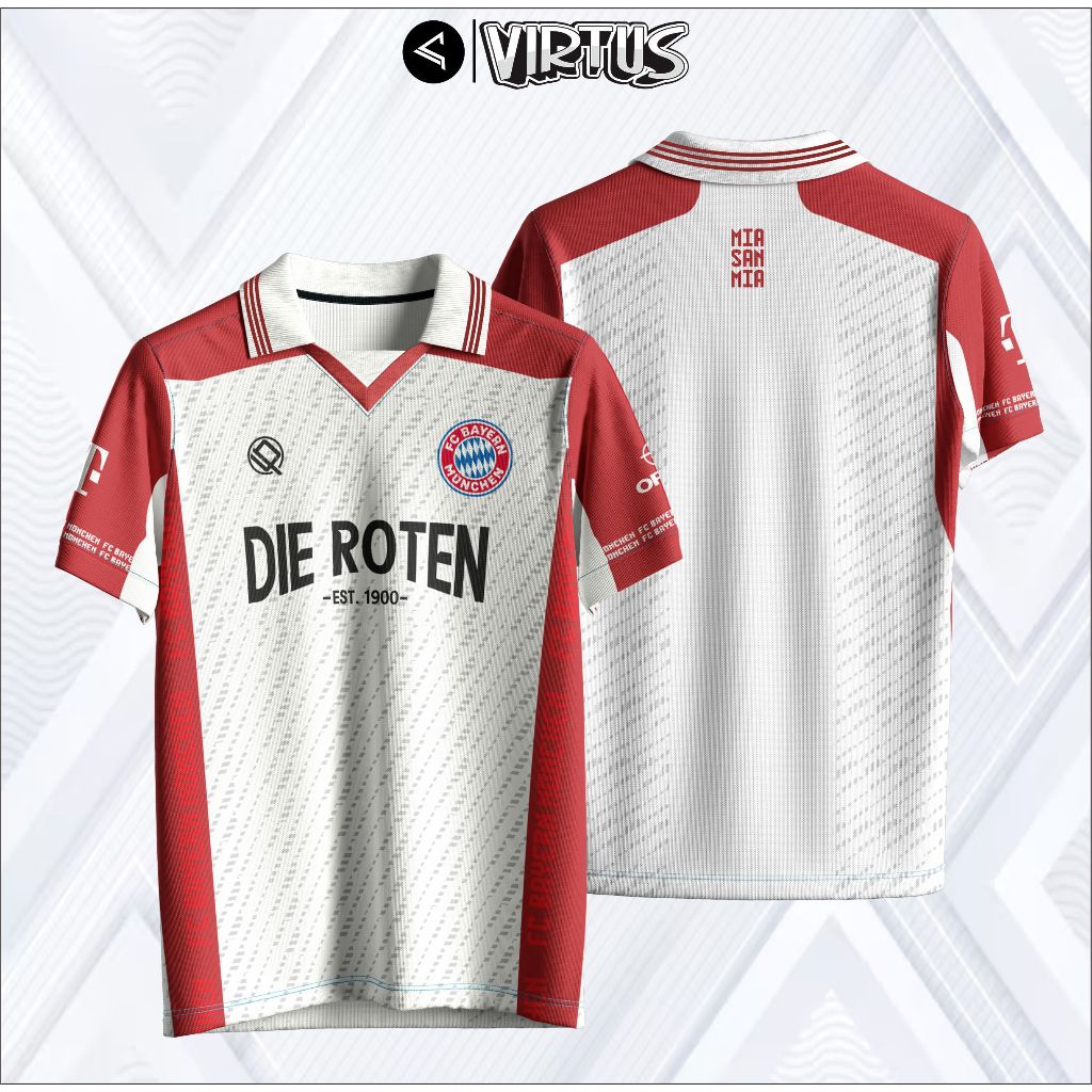Jersey Bayern Munchen Fantasy / Jersey Bayern / Kaos Bayern Munchen / Jersey Vintage Dry-Fit Embos