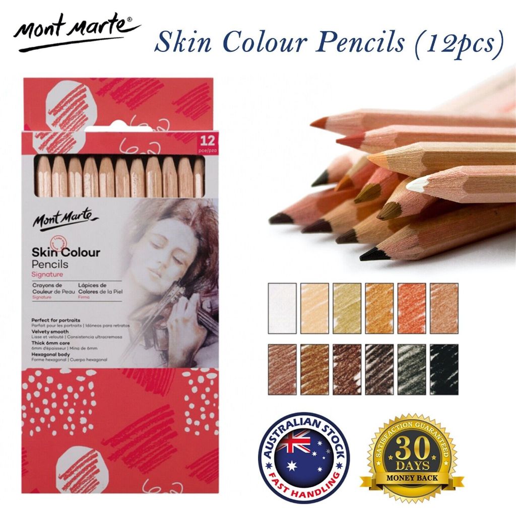 

Mont Marte Skin Colour Pencils Signature 12 pc