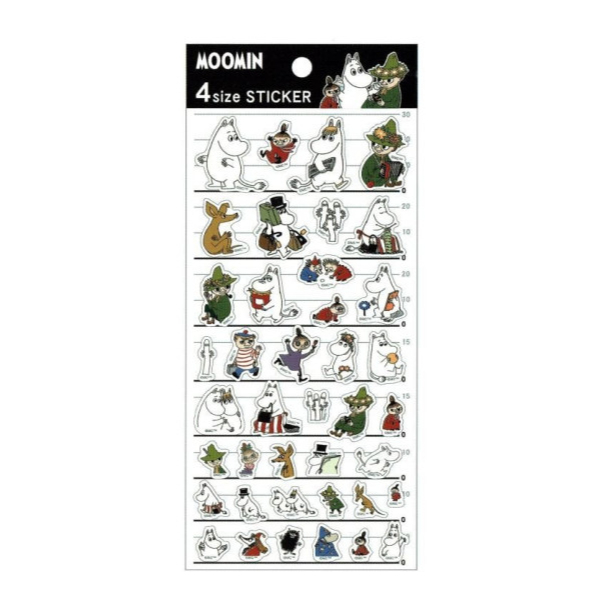 

Kamio Japan Moomin 4 Size Sticker Cute Model