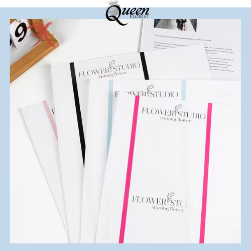 

Kertas Buket Bunga Lines 45cm X 30cm Matte Solid Flower Wrapping Cellophane Paper KB66