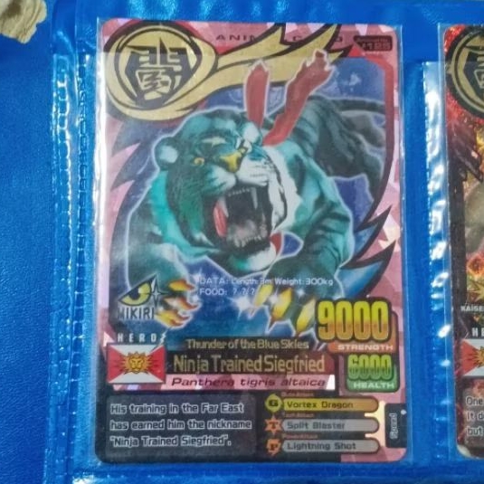 kartu animal kaiser ninja trained siegfried ultra rare original