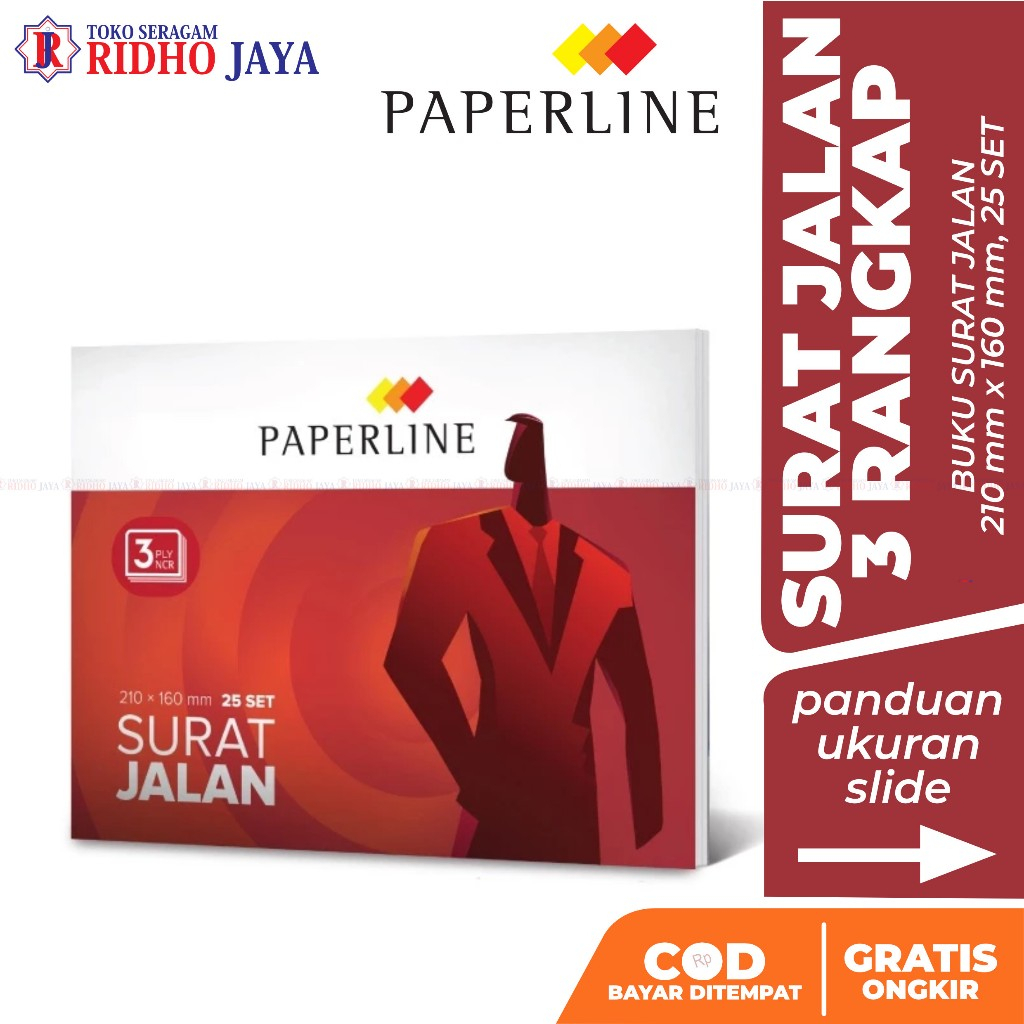 

RIDHO JAYA Paperline Buku Surat Jalan 3 Rangkap Buku Ekspedisi