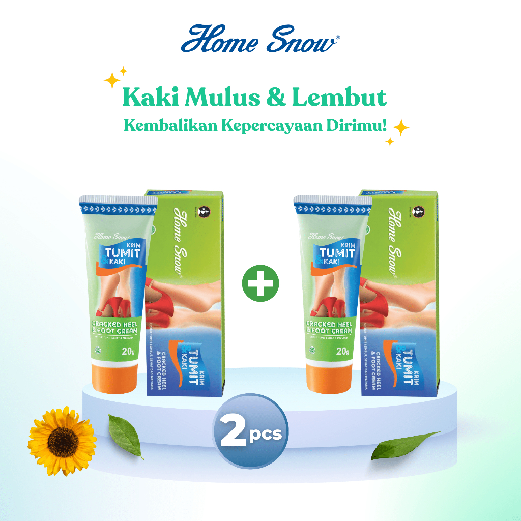 

2 Pcs-Krim Tumit & Kaki | Home Snow Krim Tumit & Kaki 20g (2 Tube)| Hasil nyata dalam 2 hari | Halal