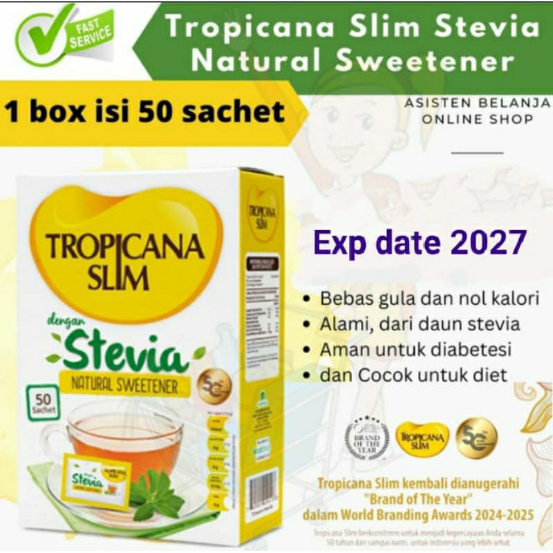 

gula tropicana slim Stevia 50 sachet
