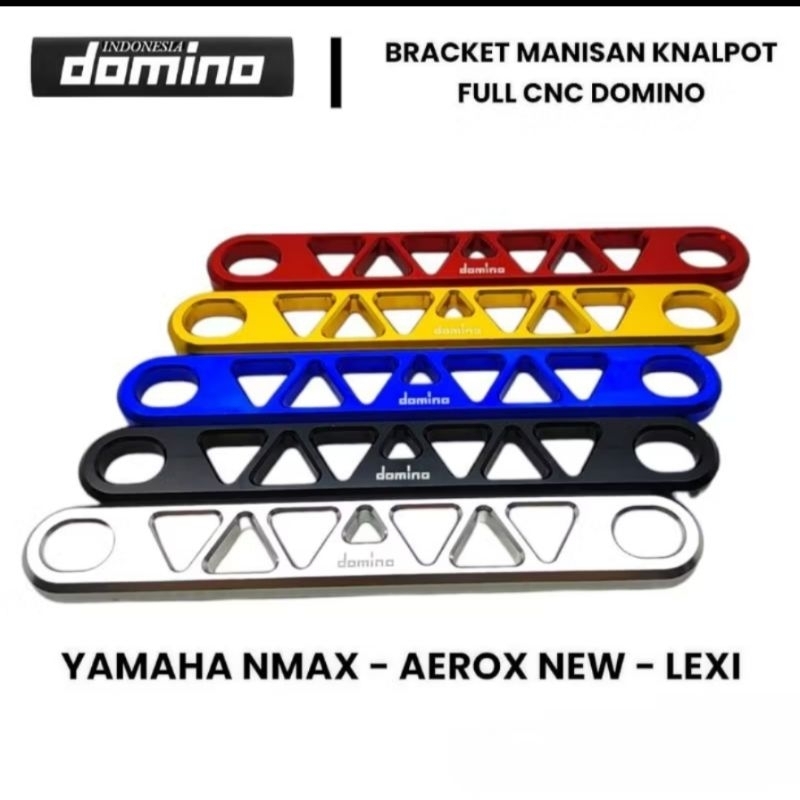 Breket Breacket Knalpot Domino Nmax Old New aerox Cnc full Warna breket manisan Nmax aerox