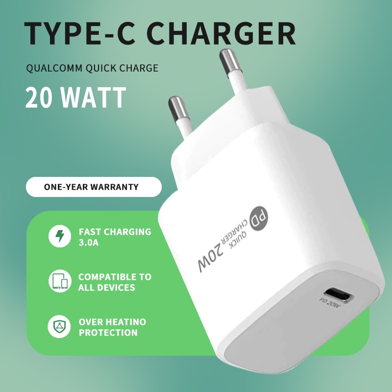 DAP D-AP3 Charger 20W Port Type-C Adapter iPhone XR/11/12/13