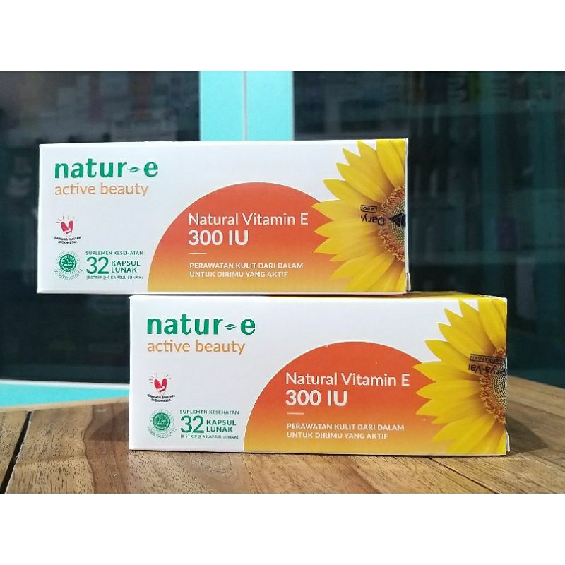 1 BOX ISI 32 | NATUR E 300 IU ACTIVE BEUTY KAPSUL LUNAK | nature orange