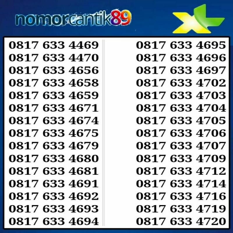 Nomor cantik xl 11 digit murah