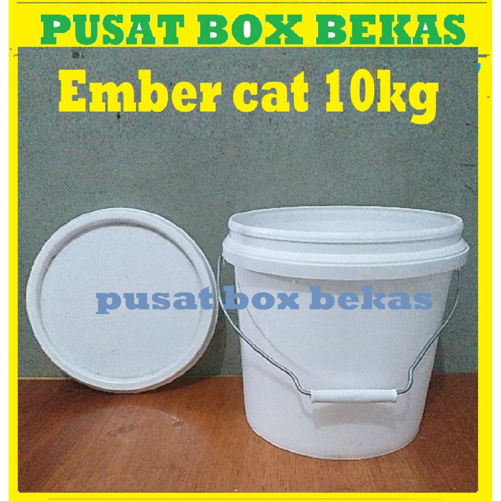 Ember serbaguna putih/Ember bekas cat bekas pakai Ember 10kg