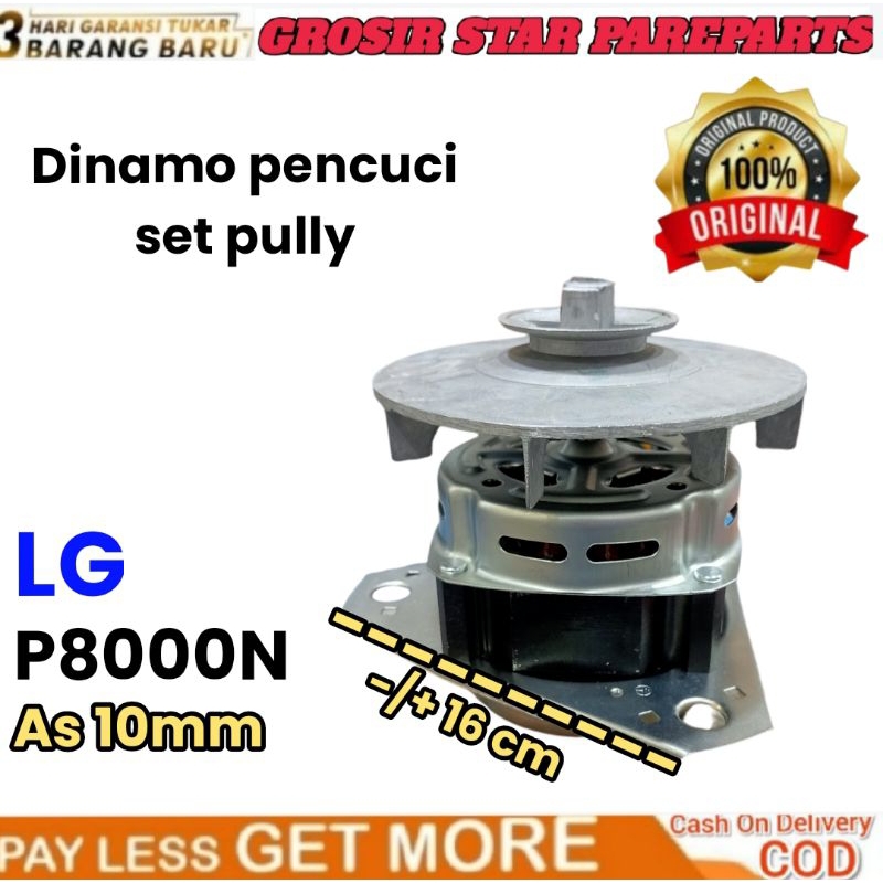 DINAMO + PULLY PENCUCI MESIN CUCI LG P-8000 N