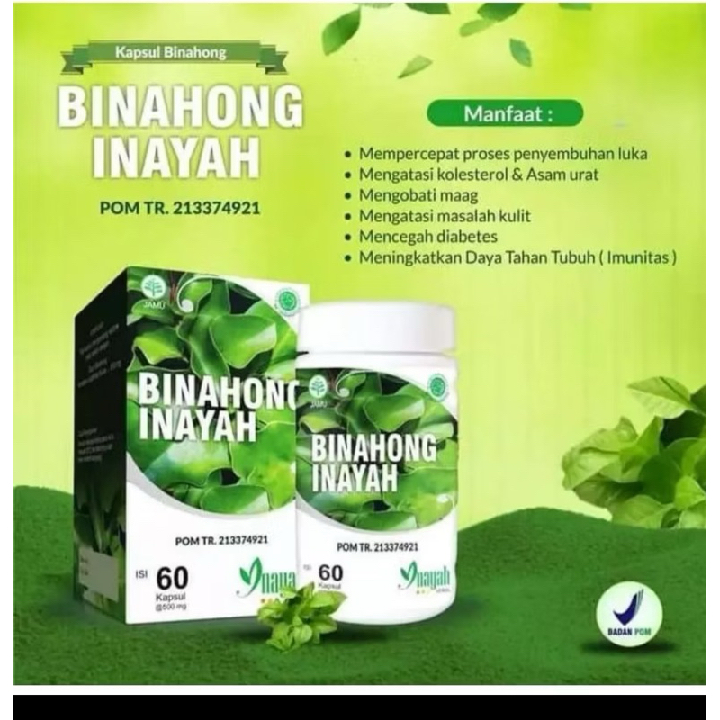 Kapsul Binahong Inayah asli / Ekstrak Binahong Kapsul