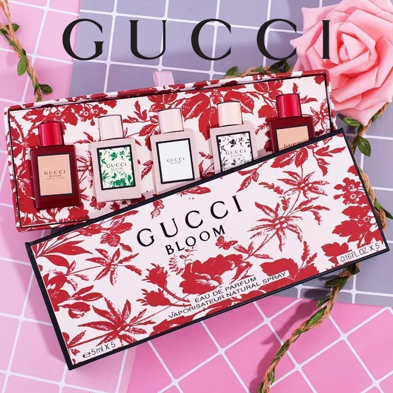 Gucci Parfum Set / Gucci Perfume Set 14Pcs / Gucci Bloom Eau De Parfum Travel Set / Gucci Flora Gorg