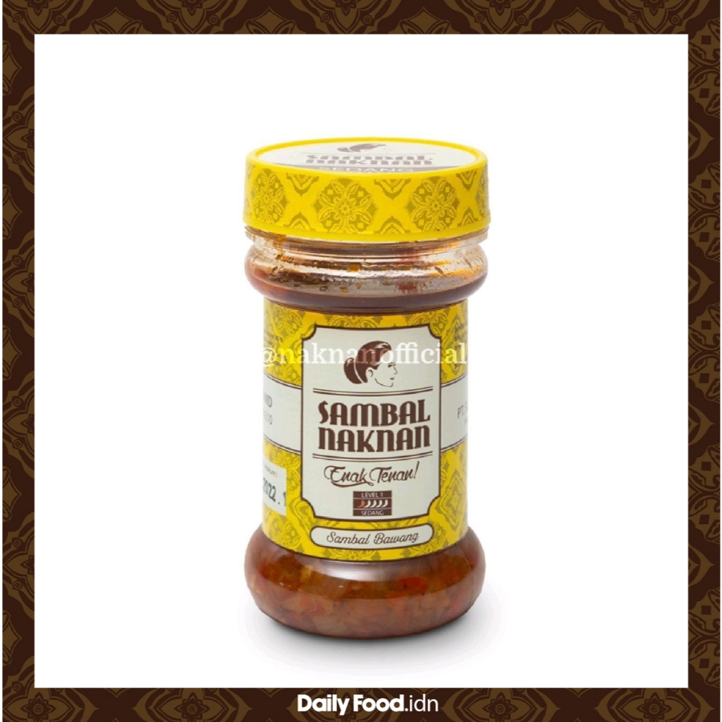 

Daily Food.id •➤ Original Sambal Bawang Naknan Level 1 (Sedang) • Kemasan Botol 140 Gram