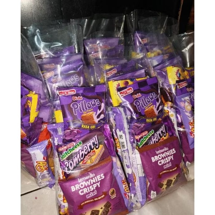 Paket Snack Ungu hemat 20k paket snack ulang tahun anak