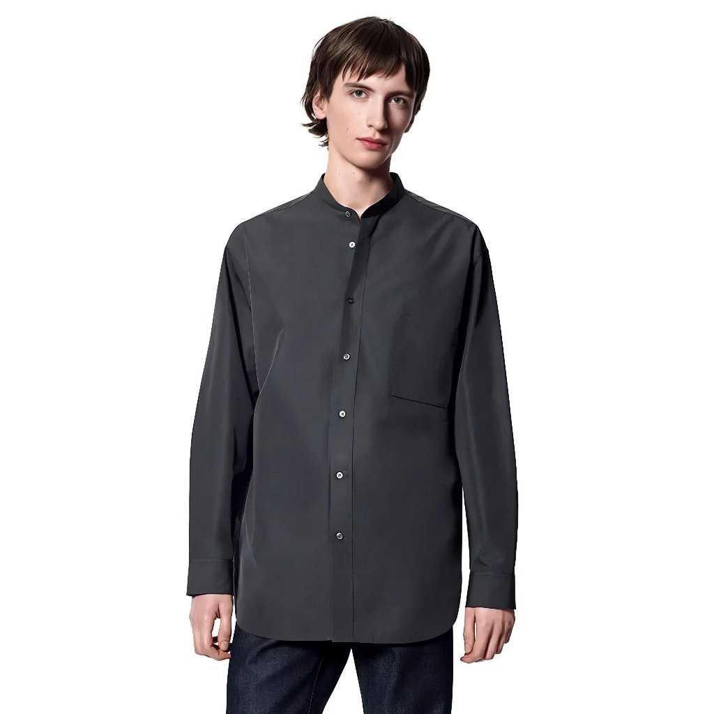 ❌sold❌Uniqlo +J Supima Cotton Oversized Shanghai Shirt (Kemeja Kerah Tegak/Stand Collar Shirt)