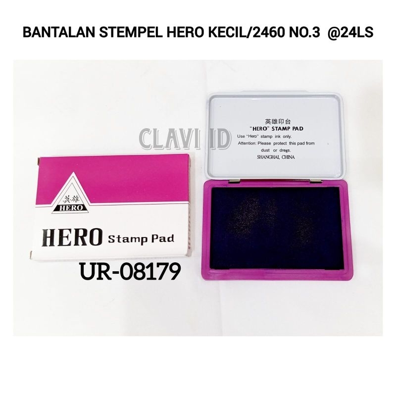 

BANTALAN STEMPEL HERO Original Pakai Tinta Warna Violet Stamp Pad Bak Stempel