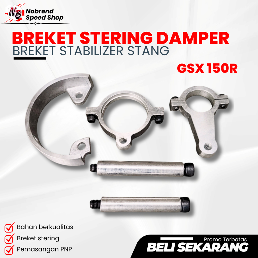 BREKET STABILIZER BREKET STERING DAMPER GSX 150 DUDUKAN STERING DAMPER GSX STABILIZER STANG