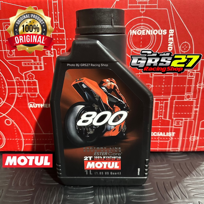 OLI SAMPING MOTUL 800 ROAD RACING 1 LITER 2T 2TAK ORI ORIGINAL MOTUL