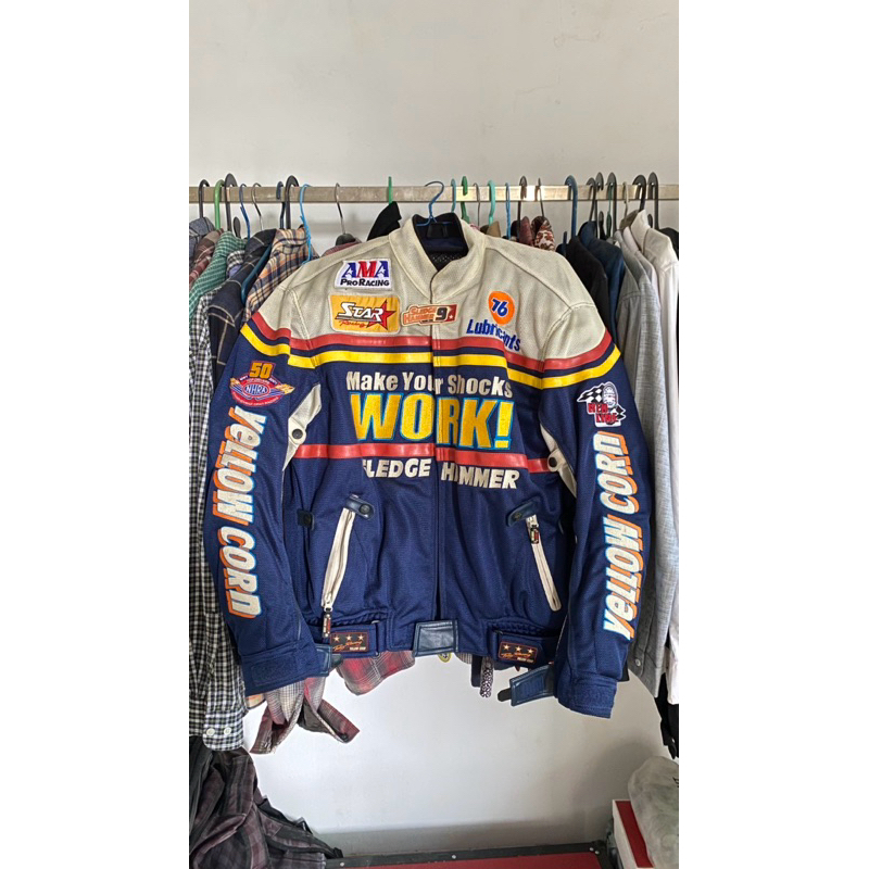 Jacket YellowCorn Vintage Racing Blue
