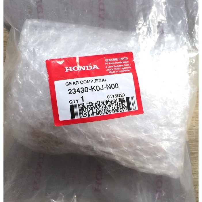 Gear Comp Final 45T Honda Genio, BeAT K1A Original HONDA 23430K0JN00
