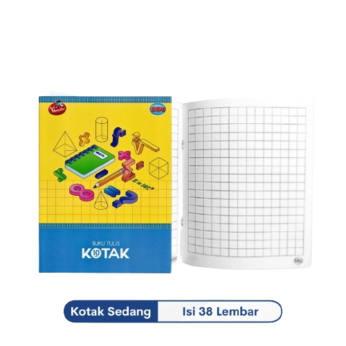 

SIDU Buku Kotak Sedang 1 cm 38 Lembar Mandarin SQ 10 - 1 pcs