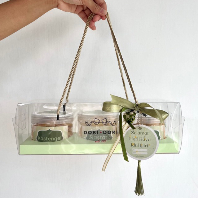 

DOKI DOKI Kue Kering Toples bahan PREMIUM / Nastar / Kastengel / Lidah Kucing