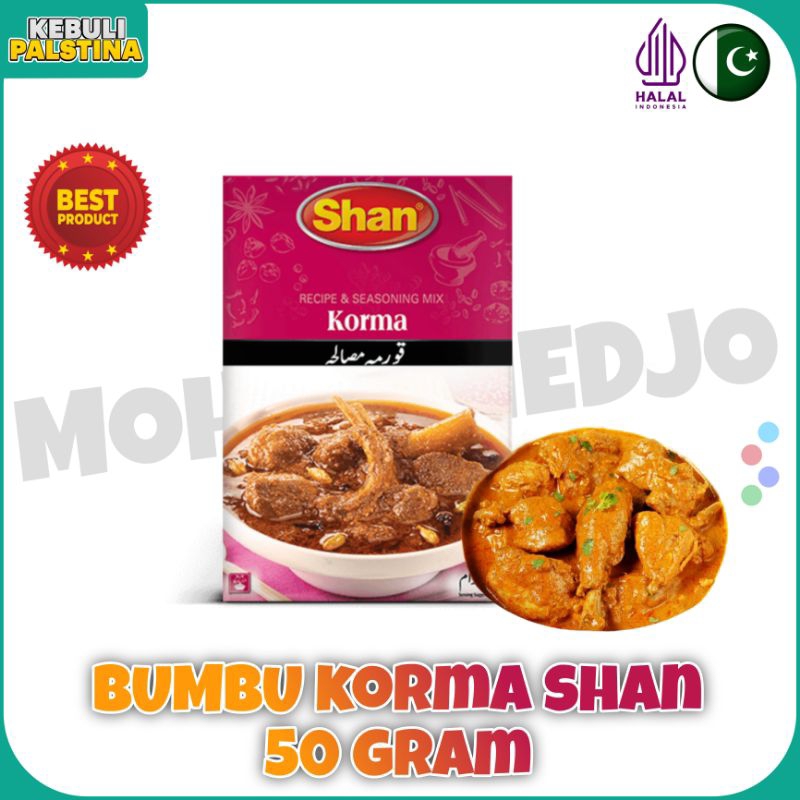 

BUMBU KORMA 50 GRAM MERK SHAN EXP 14/8/2027