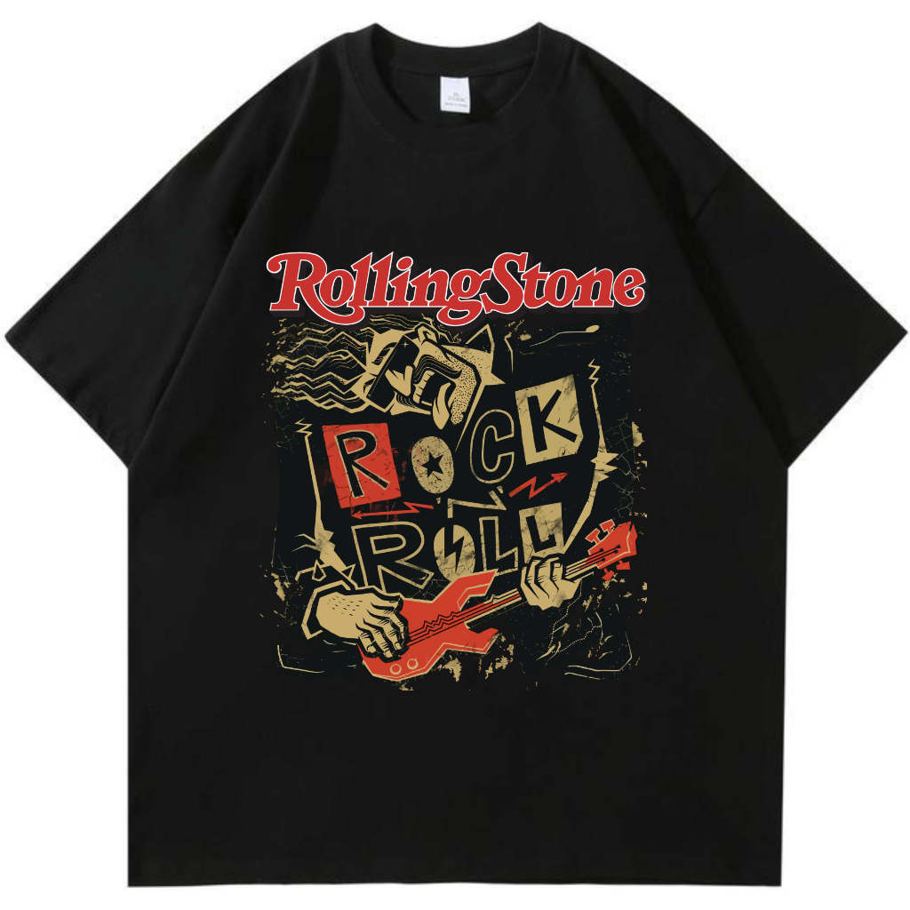 Sreg Tshirt | Kaos Band Vintage Rolling Stone | kaos hitam kaos katun combet 24s