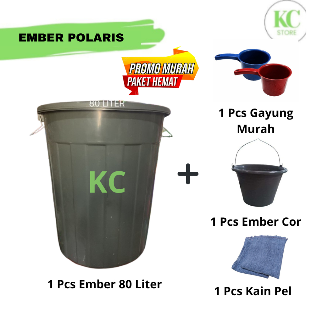 Ember Plastik Besar Tutup Ember Plastik Jumbo Ember 80 Liter Tutup